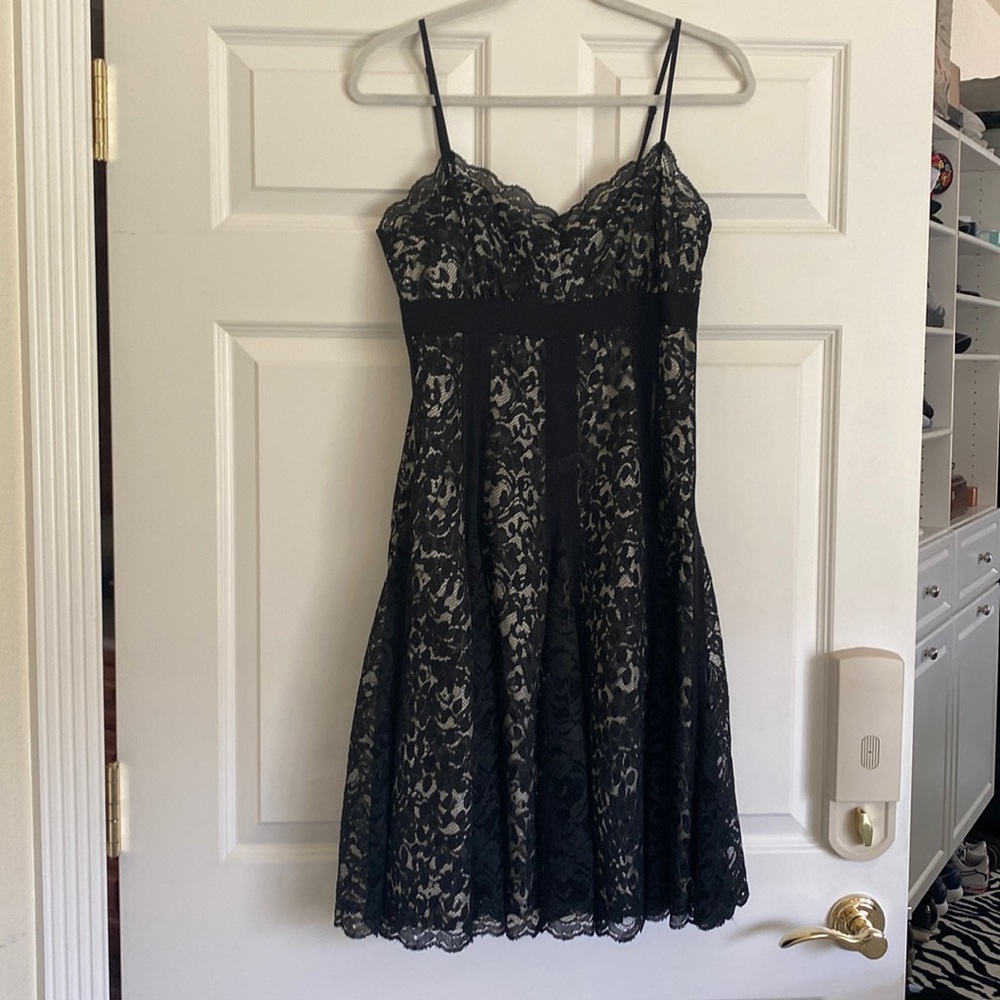Donna Karen Lacy Slip Dress